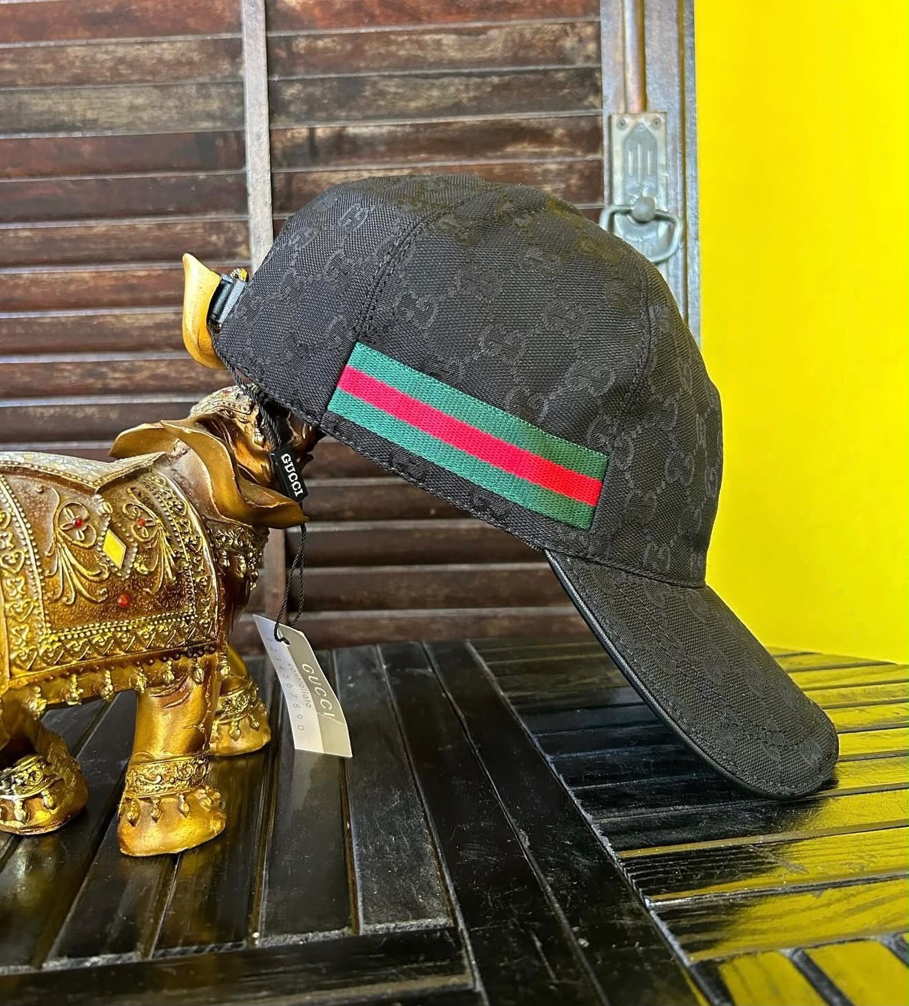 Boné Gucci Web Stripe — LW Imports
